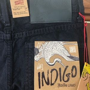 Nwt Naked Famous Denim Super Guy Indigo 